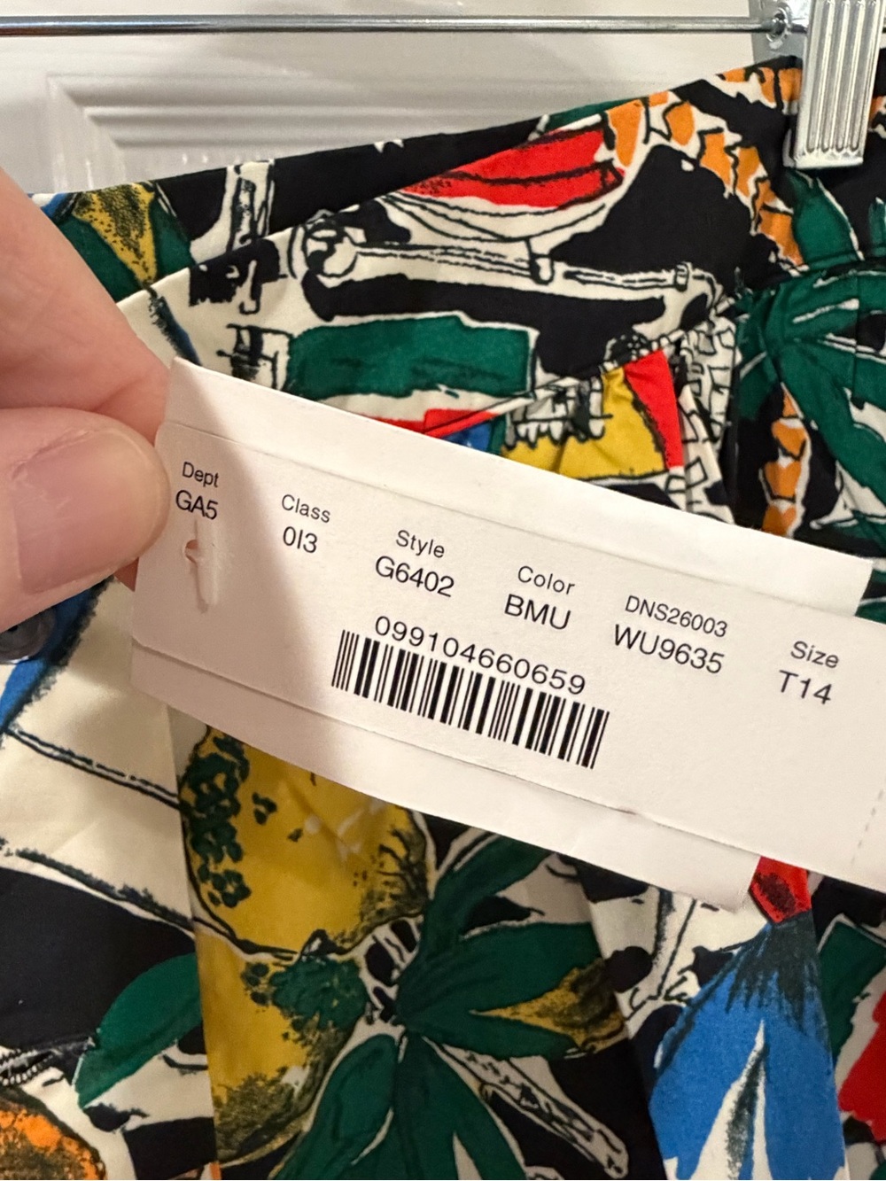 NWT J.Crew Vibrant Tropical Vacation to Spain Print Wrap Skirt - Green Multi - Picture 10 of 14